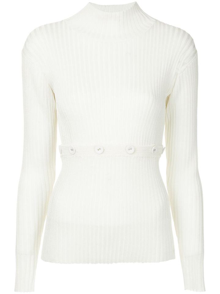 Christopher Esber Buttoned Detail Jumper - White