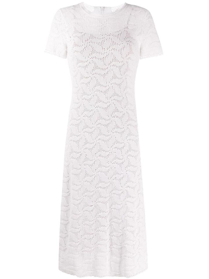 Michael Michael Kors Fitted Lace Dress - White