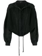 Ann Demeulemeester Cropped Zip Jacket - Black