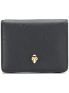 Alexander Mcqueen Compact Skull Wallet - Black