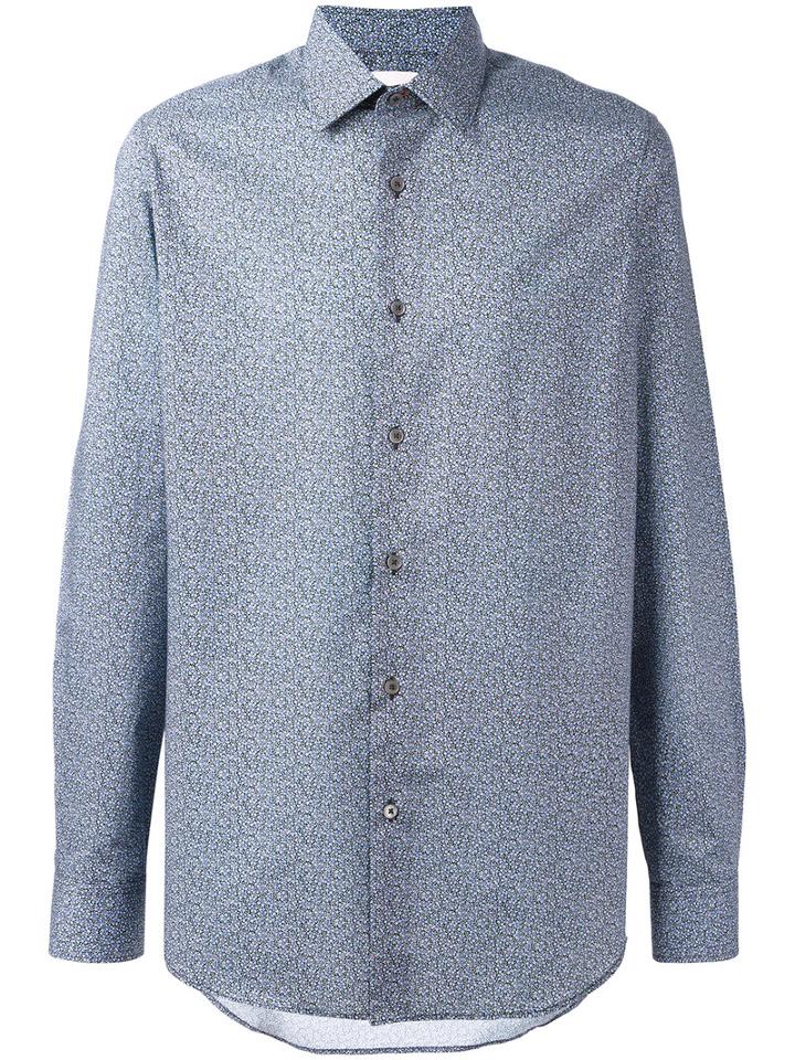 Paul Smith - Floral Print Shirt - Men - Cotton - 15 1/2, Blue, Cotton