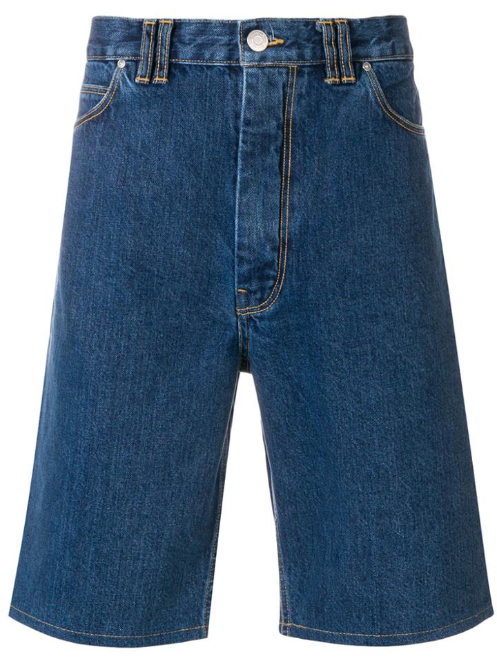 Martine Rose Denim Bermuda Shorts - Blue