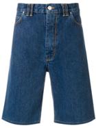 Martine Rose Denim Bermuda Shorts - Blue