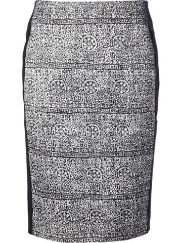 Balenciaga Printed Pencil Skirt