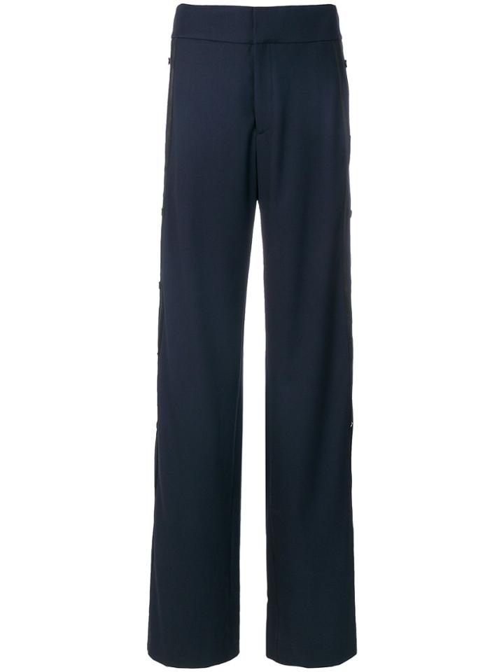 Monse Side Pinned Flared Trousers - Blue