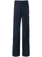 Monse Side Pinned Flared Trousers - Blue