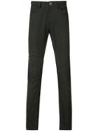 Ziggy Chen Creased Effect Trousers, Men's, Size: 52, Black, Linen/flax/cotton
