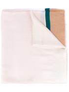 Ps By Paul Smith Stripe Detail Scarf, Women's, Pink/purple, Cotton/modal/viscose