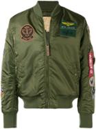 Alpha Industries Patch Bomber Jacket - Green