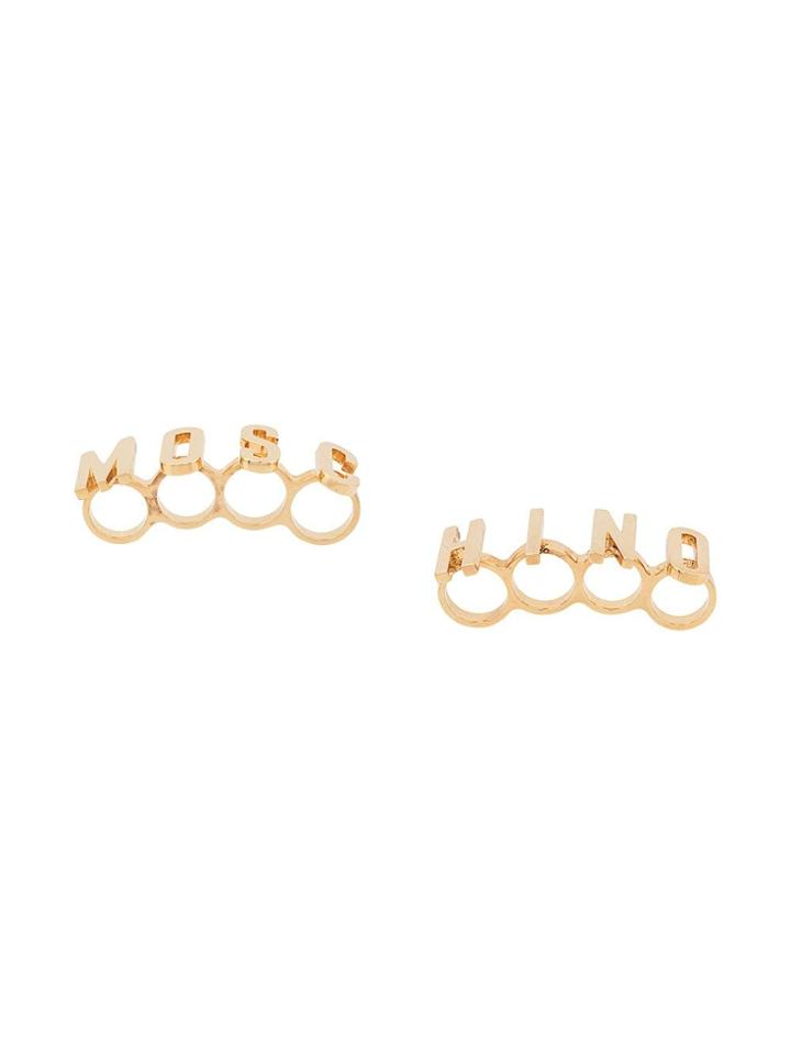 Moschino Pre-owned Mosc Knickle Ring - Gold