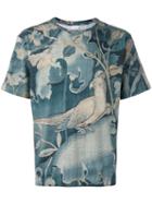 Dries Van Noten Nature Print T-shirt, Men's, Size: Small, Blue, Cotton
