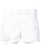 Frame Denim Le Grand Garcon Shorts - White