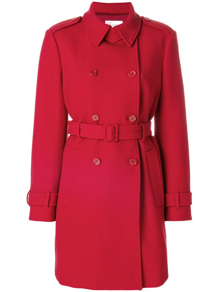 Red Valentino - Classic Fitted Coat - Women - Cotton/polyester/spandex/elastane/wool - 42, Cotton/polyester/spandex/elastane/wool