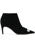 Sergio Rossi Sr1 Pointed-toe Ankle Boots - Black