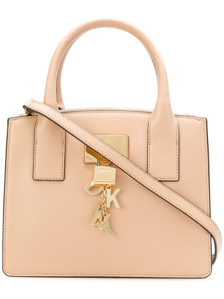 Donna Karan Small Padlock Tote - Nude & Neutrals