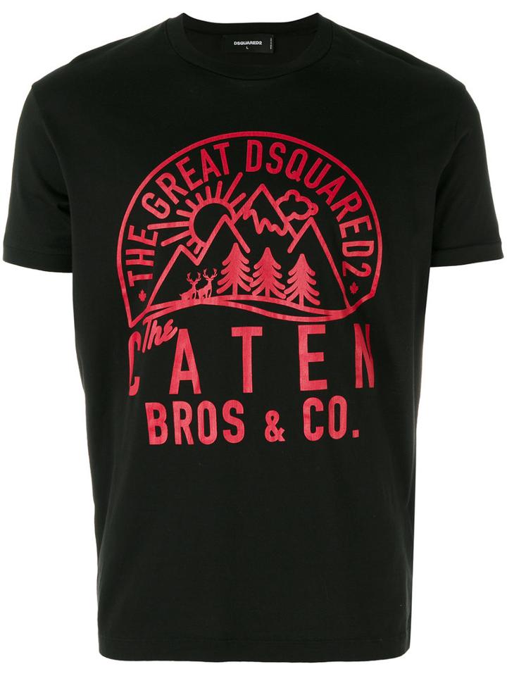 Dsquared2 - Outdoors T-shirt - Men - Cotton - L, Black, Cotton