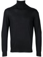 Cruciani Roll-neck Fitted Sweater - Black