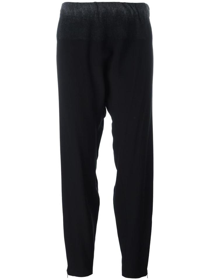 Dkny Tapered Trousers, Women's, Size: Small, Black, Viscose/wool