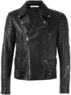 Givenchy Classic Biker Jacket, Men's, Size: 50, Black, Buffalo Leather/cupro/polyester