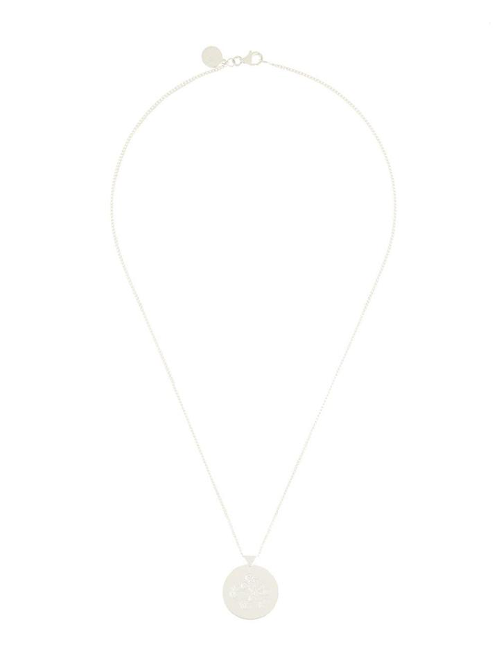 Karen Walker Runaway Mickey Disc Necklace - Silver