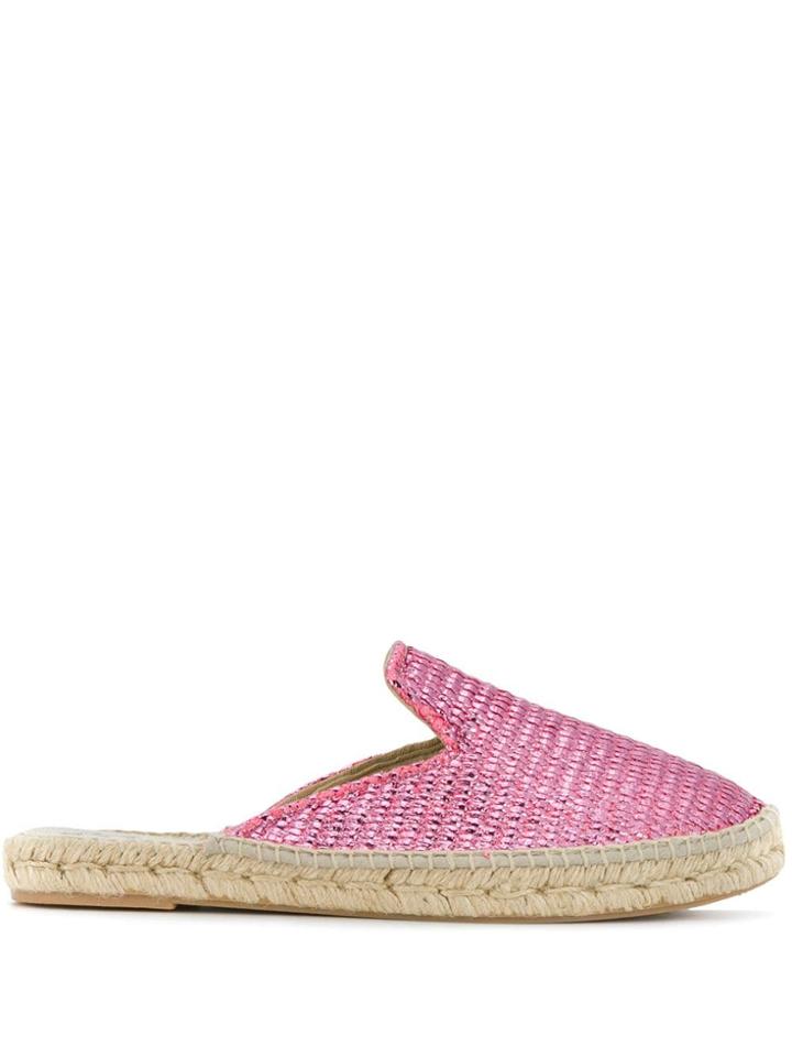 Manebi High Shine Mules - Pink
