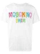 Moschino Logo Print T-shirt, Men's, Size: Medium, White, Cotton