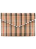 Burberry Large 1983 Check Envelope Pouch - Brown