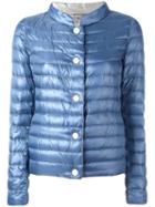 Herno High Neck Padded Jacket, Women's, Size: 48, Blue, Polyamide