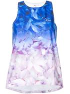Puma X Sophia Webster Ombré Floral-print Tank Top - Blue