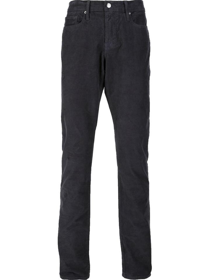 Frame Denim 'l'homme Straight Corduroy' Trousers, Men's, Size: 30, Grey, Cotton/spandex/elastane