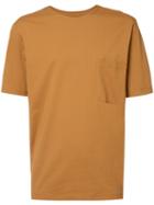 Lemaire Chest Pocket T-shirt, Men's, Size: Small, Brown, Cotton