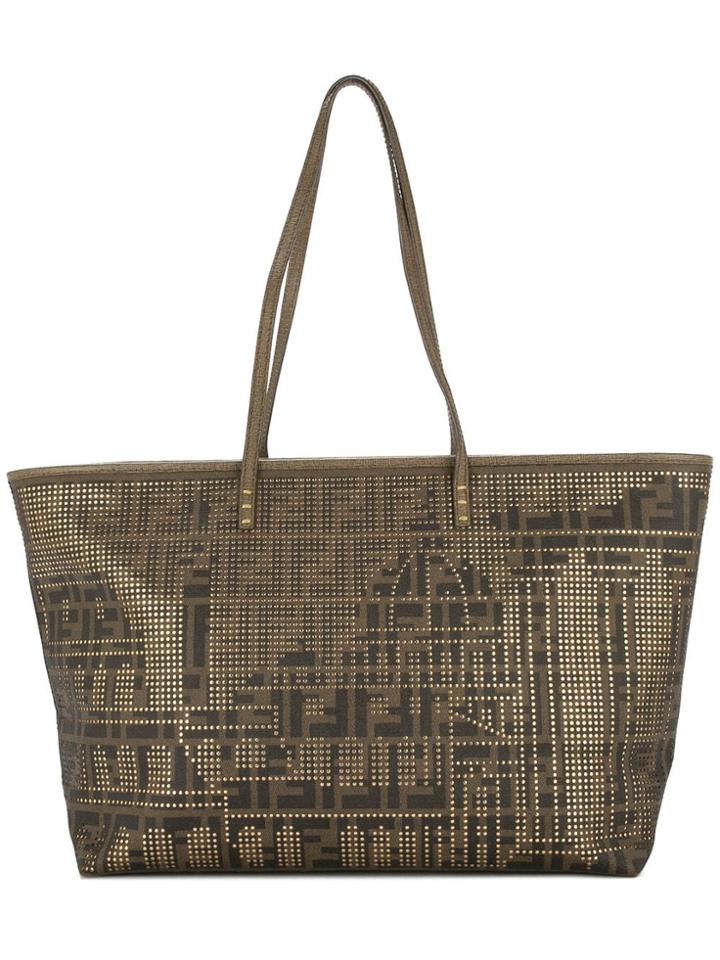 Fendi Vintage Zucca Tote Bag - Brown