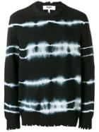 Msgm Acid-wash Effect Sweater - Black