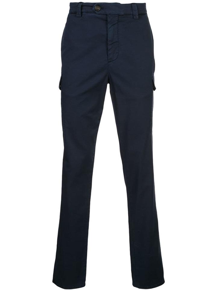 Brunello Cucinelli Slim Cargo Trousers - Blue