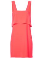Amanda Uprichard Layered Short Dress - Pink & Purple