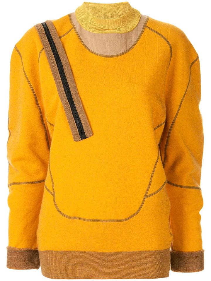 Toga Zip Shoulder Jumper - Orange