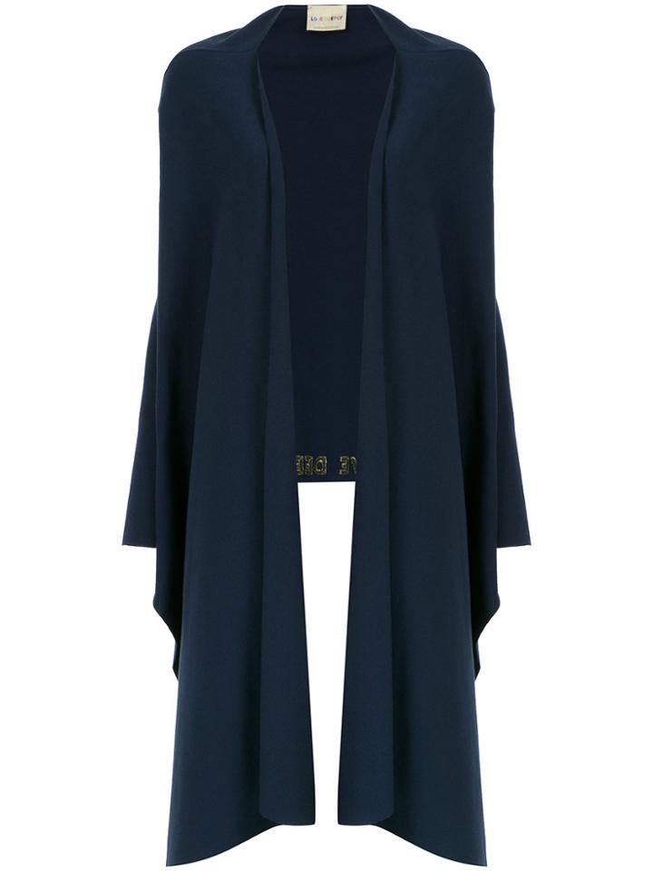 Andrea Bogosian 'love Deeply' Embroidery Cardigan - Blue