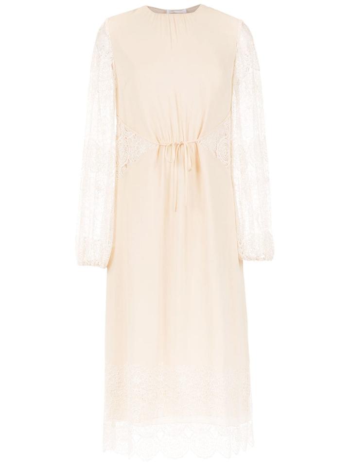Nk Midi Silk Dress - Neutrals