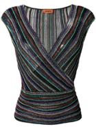 Missoni Deep V-neck Knit Top - Multicolour