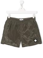 Stone Island Junior Elasticated Waistband Shorts - Green