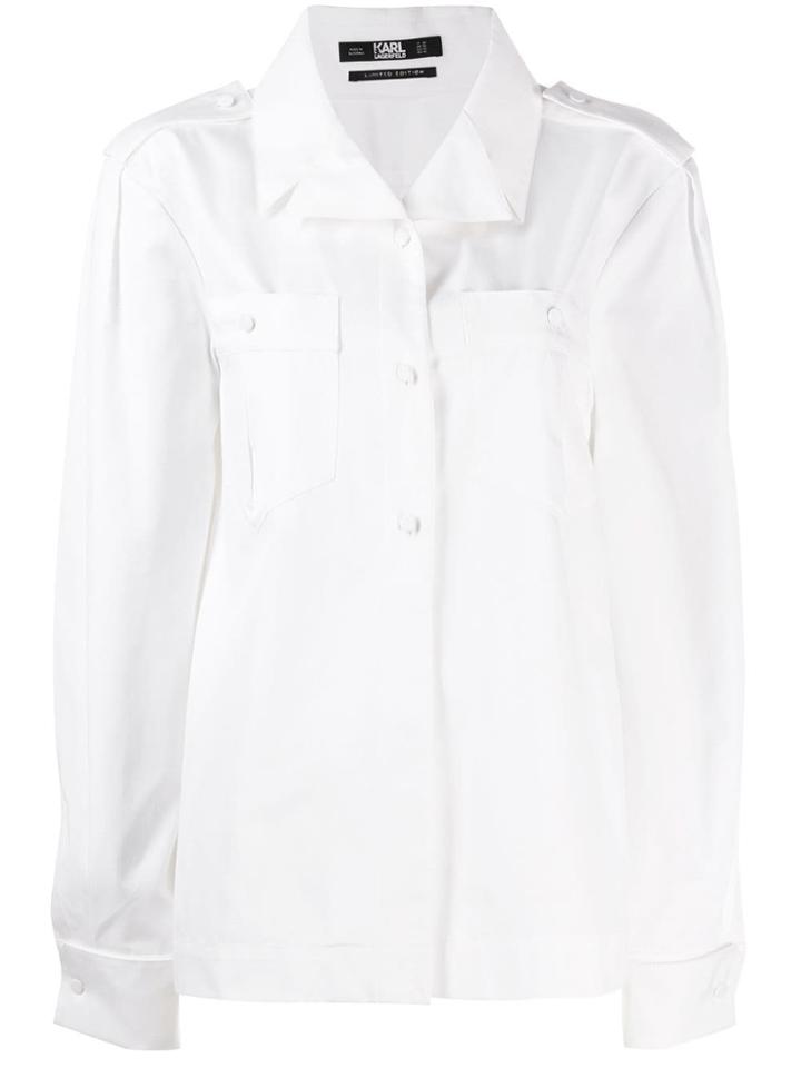 Karl Lagerfeld Straight Fit Shirt - White