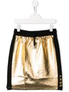 Dkny Kids Teen Mini Skirt - Gold