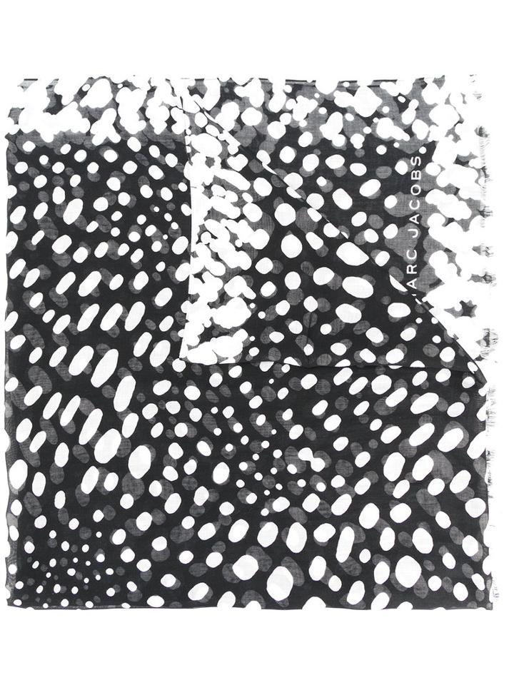 Marc Jacobs - Printed Scarf - Women - Silk/modal - One Size, Black, Silk/modal