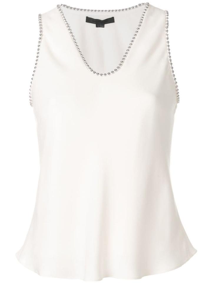 Alexander Wang Studded Trim Blouse - Neutrals