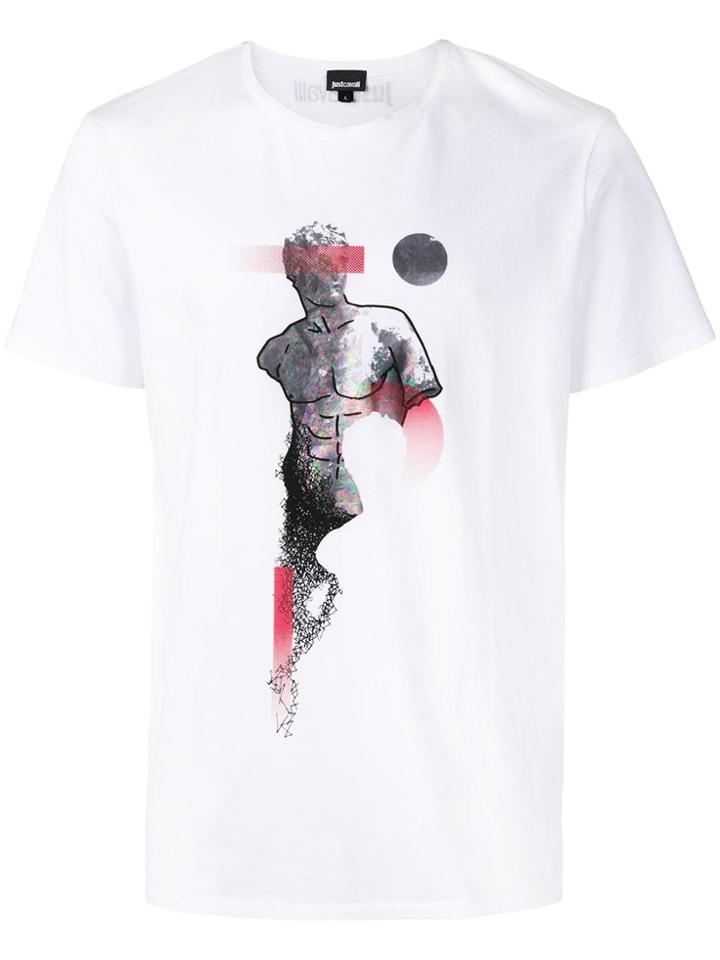 Just Cavalli Sculpture T-shirt - White