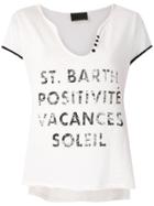 Andrea Bogosian Posli Printed T-shirt - White