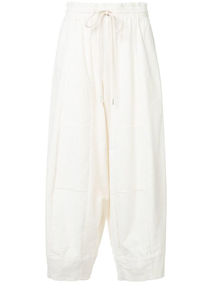 Bassike Elasticated Waist Trousers - White