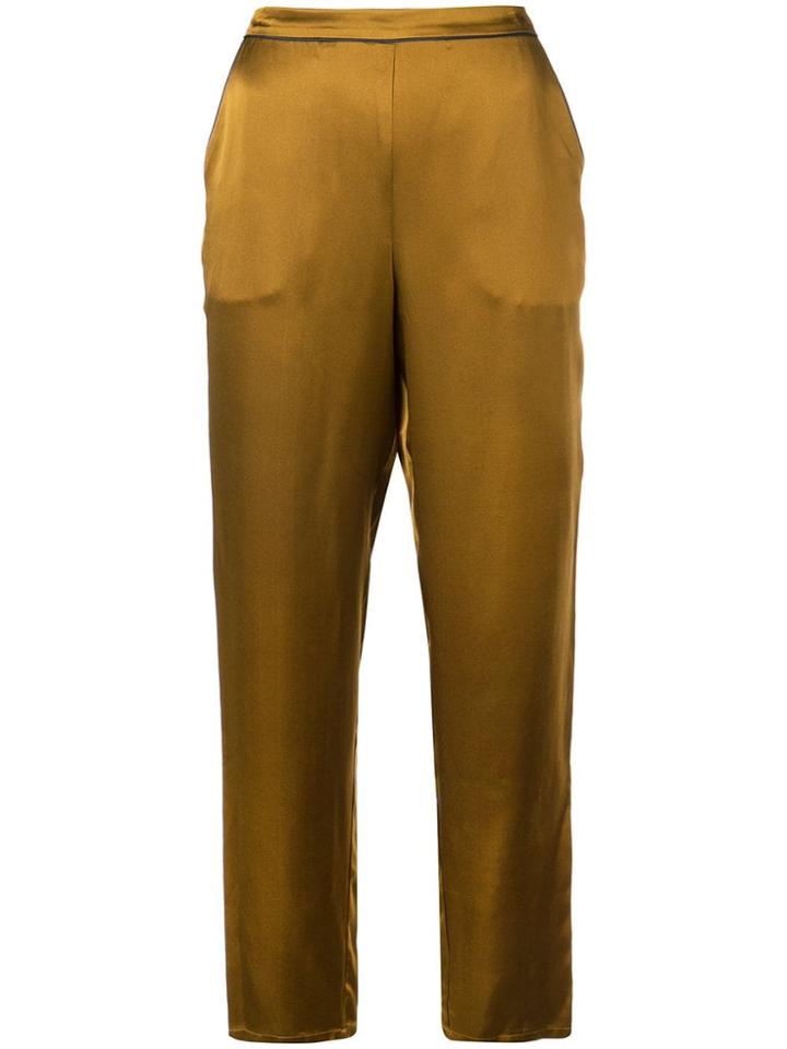 Fleur Du Mal Pj Pants - Gold