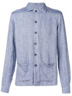 Xacus Slit Pockets Shirt - Blue