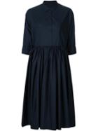 Casey Casey Pleated Shirt Dress